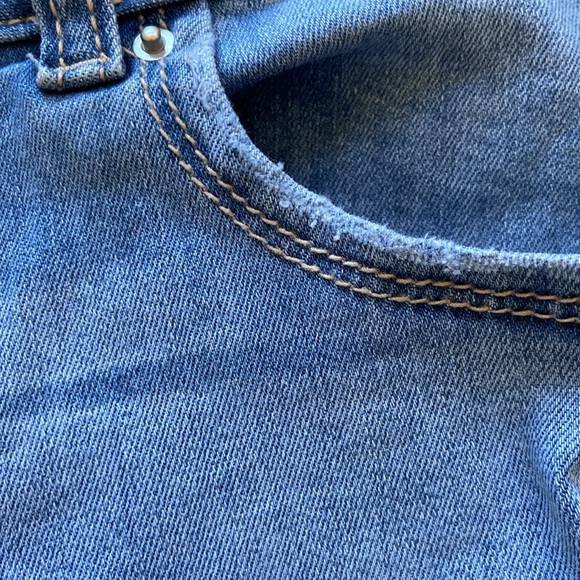 Wax Jean Butt I love you! Distressed style size 7 - Picture 4 of 9